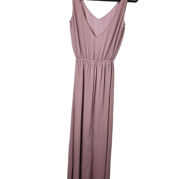 Show Me Your MuMu Kendall Maxi Dress Size Small Womens Antique Rose Low Back - Picture 3 of 6